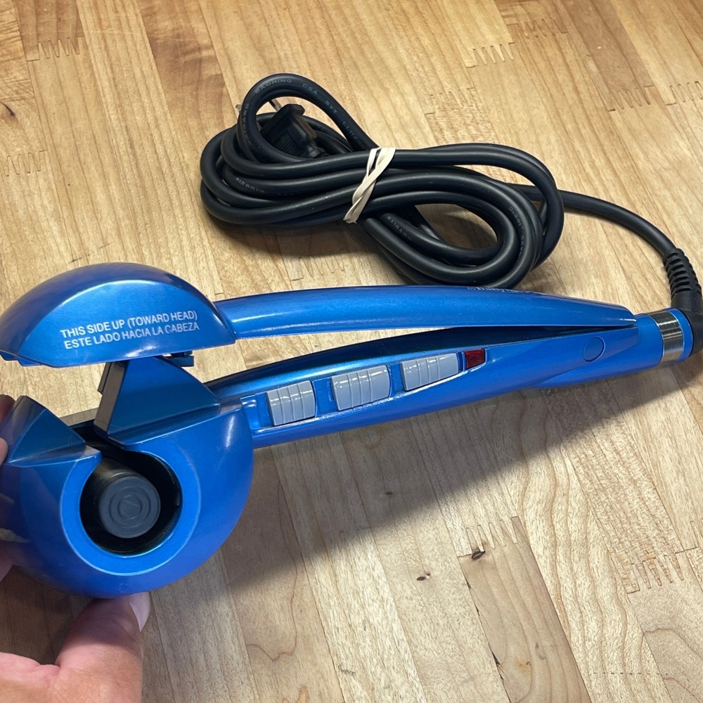 BaBylissPRO Nano Titanium MiraCurl Professional Hair Curler Blue BABNTMC1